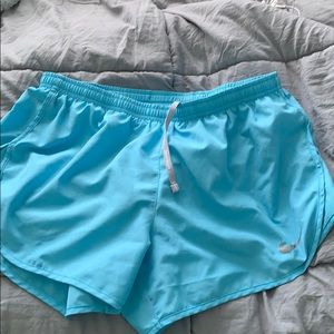 Light blue nike shorts